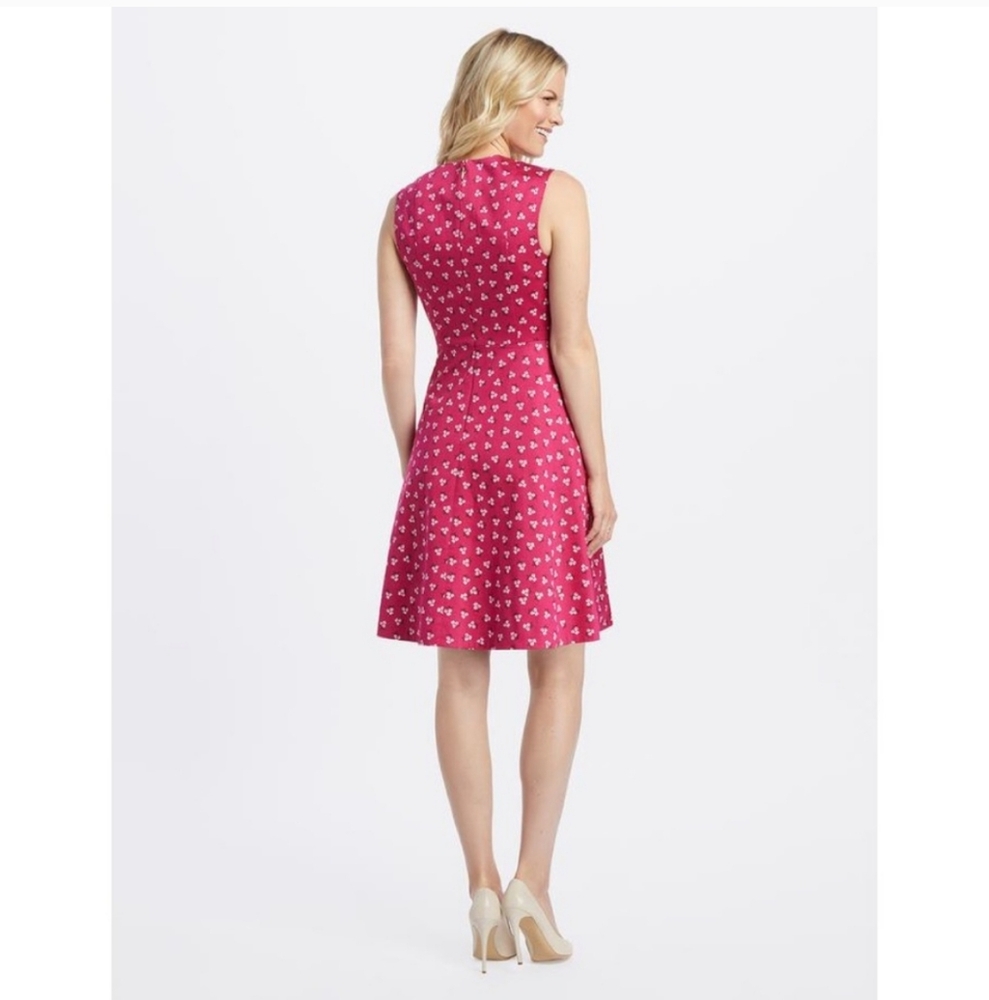Draper James Floral Love Circle Dress Cabernet - Picture 2 of 8